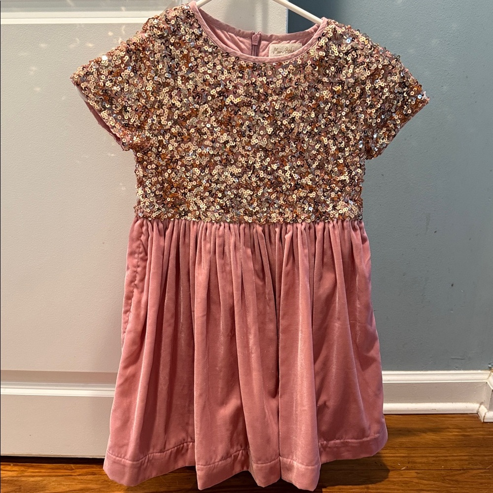 Mini Boden Pink Sequin Formal Dress